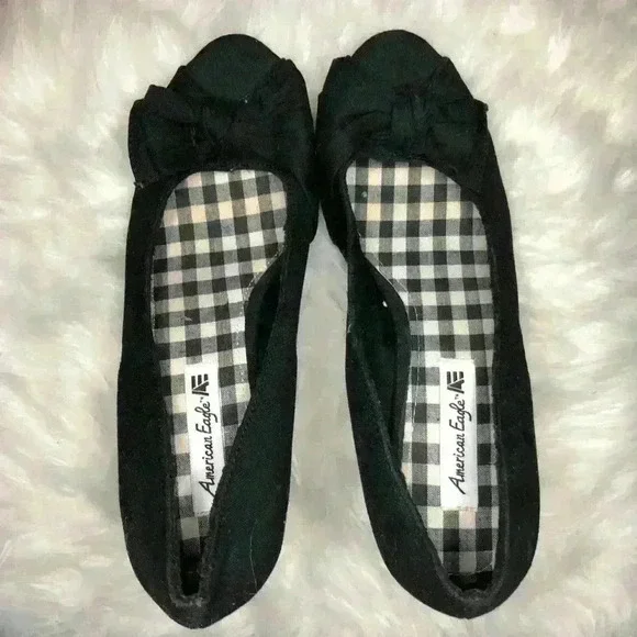 American Eagle Plaid Wedges - Picture 3 of 4